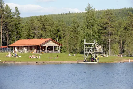 Evertsbergs badplats, Skepphussjön