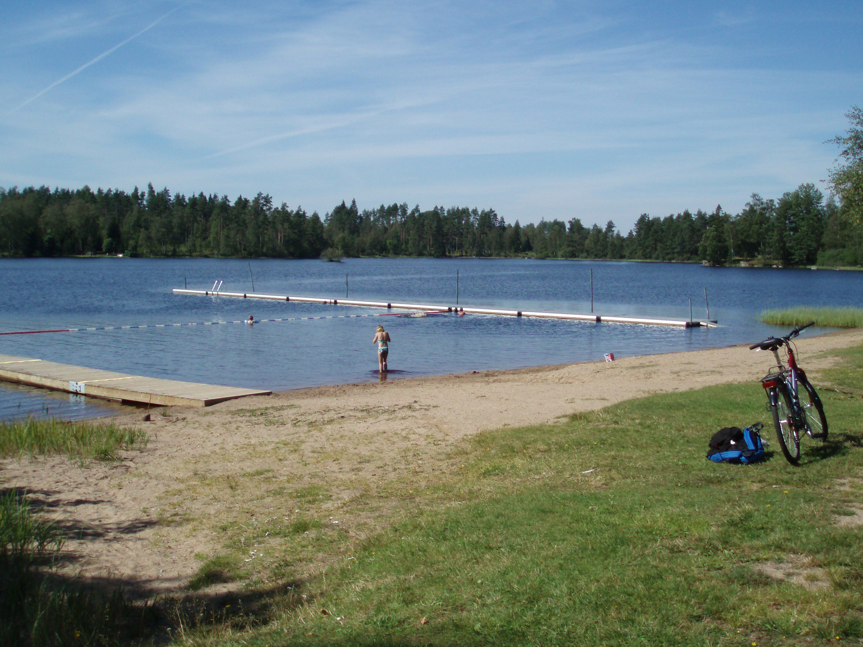 Helgasjön, Hjortsjöbadet