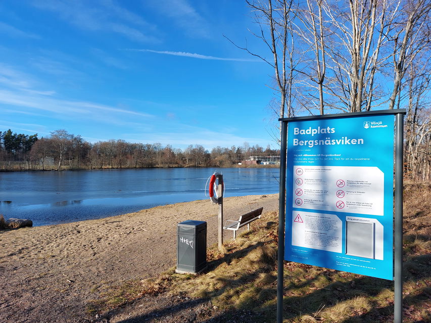 Norra Bergundasjön, Bergsnäsviken