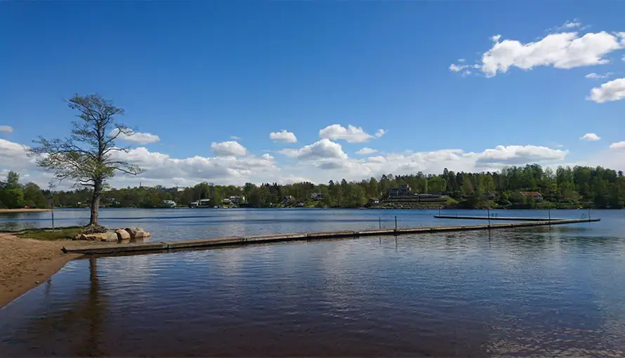 Sjömarkens badplats, Viaredssjön